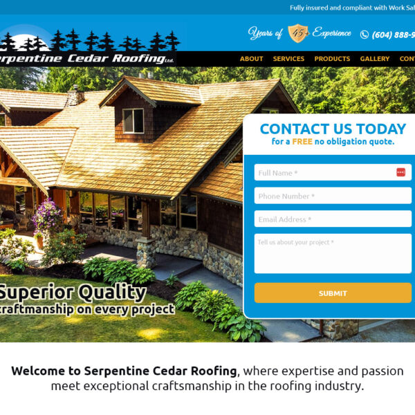 Serpentine Cedar Roofing